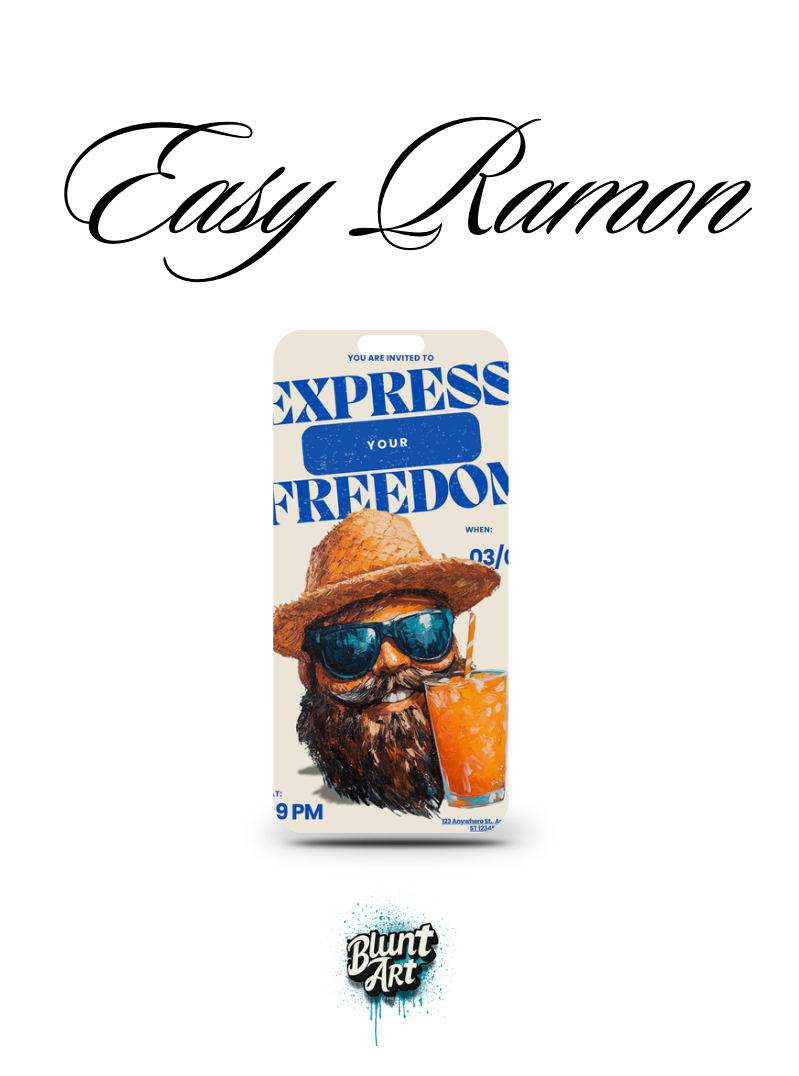 “Easy Ramon Invite You To Express Your Freedom”- Digital Wallpaper