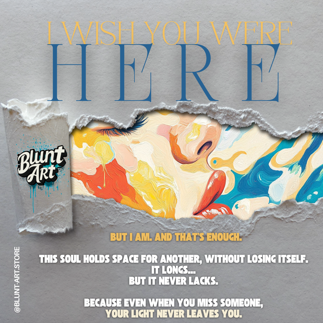 “I Wish you Were Here”-Digital Print