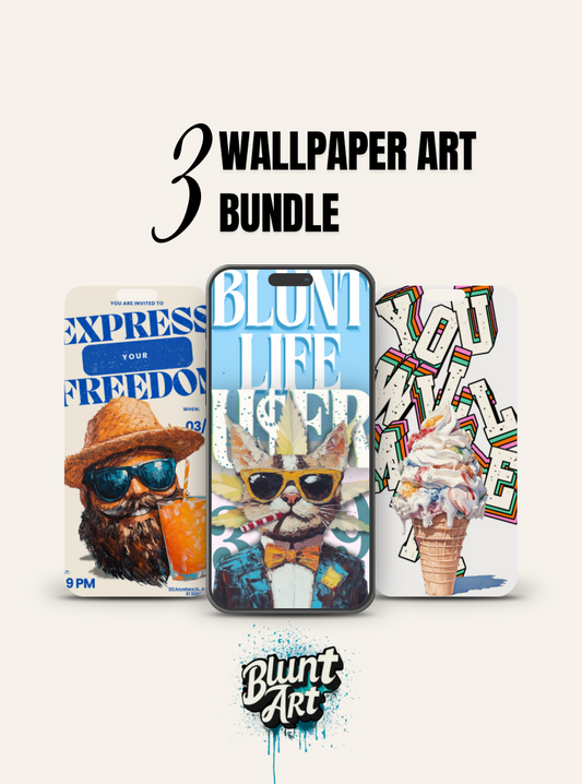 “Blunt Gentlemen” – Bundle Digital Wallpaper (Easy Ramon, Blunt Papi & YWM)